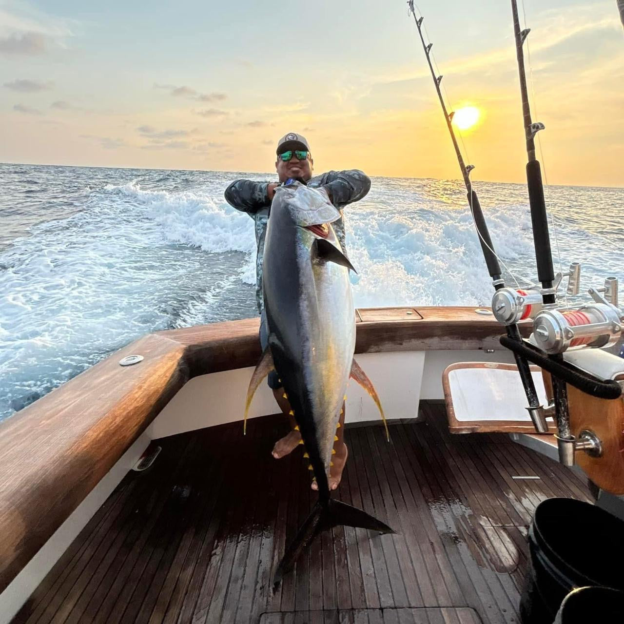 Fishing trip off shore